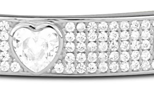 Shymi Cubic Zirconia Bangle In Silver/white