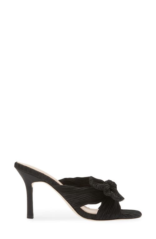 Loeffler Randall Claudia Pleated Skinny Heel Mule In Black In Black