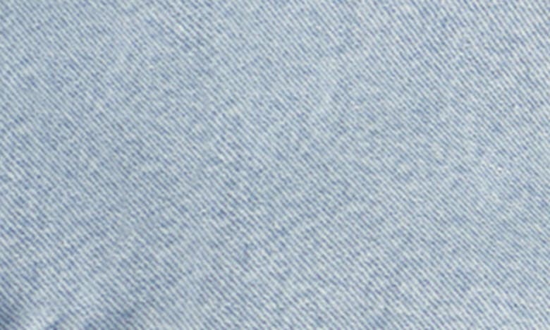 Mango Denim Bomber Jacket In Light Blue