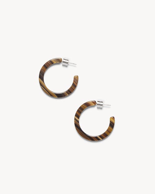 Machete Mini Hoops In Tiger's Eye