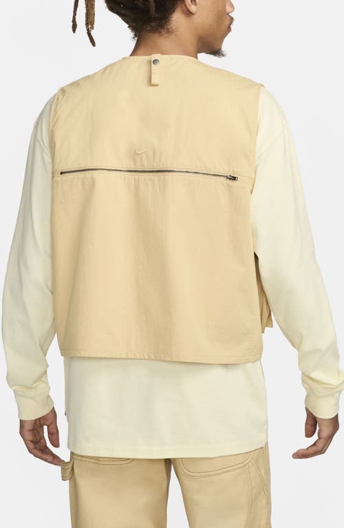 Shop Nike Life Utility Vest In Sesame/sesame