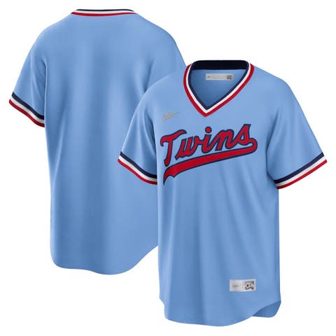 Men's Nike Red Cleveland Indians Road Cooperstown Collection Team Jersey