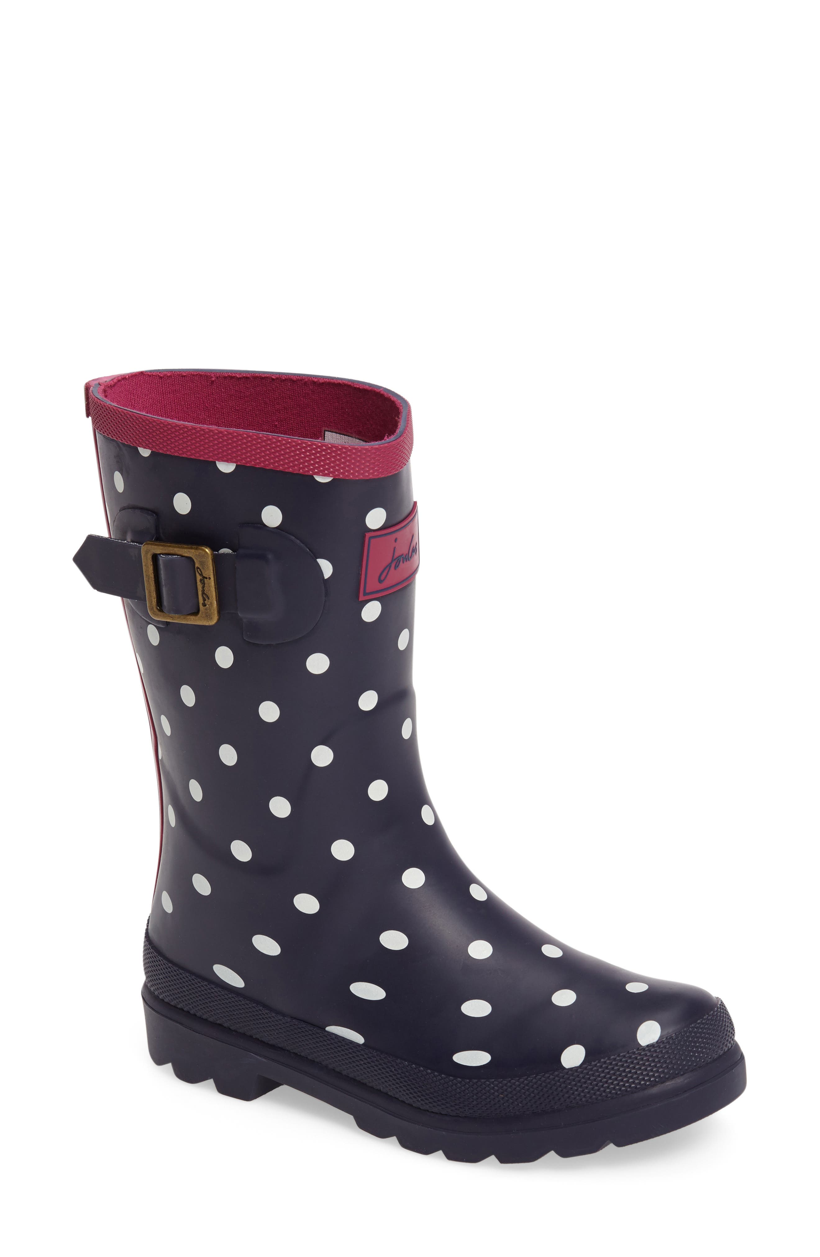 Joules 'Welly' Print Rain Boot (Toddler, Little Kid & Big Kid) Nordstrom