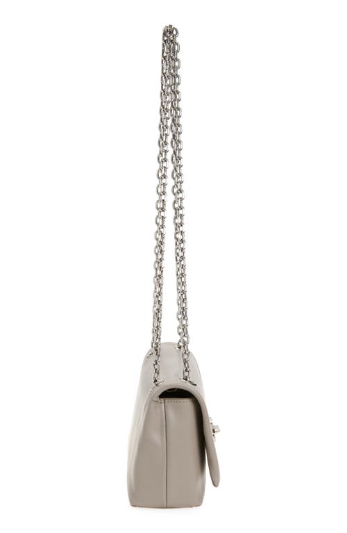 Shop Marc Jacobs The Dual Chain Leather Wallet On A Chain In Cement