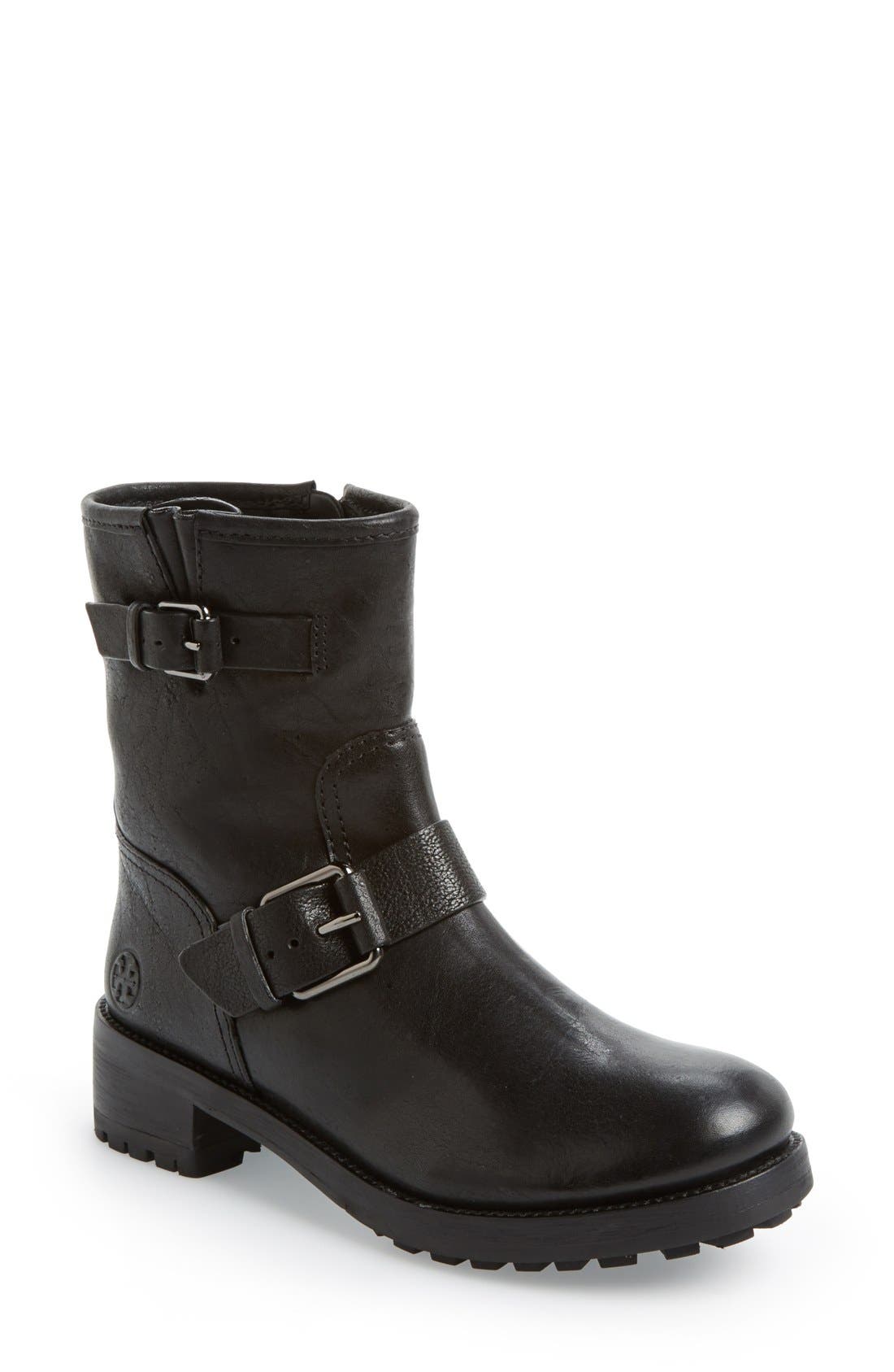 tory burch motorcycle boots