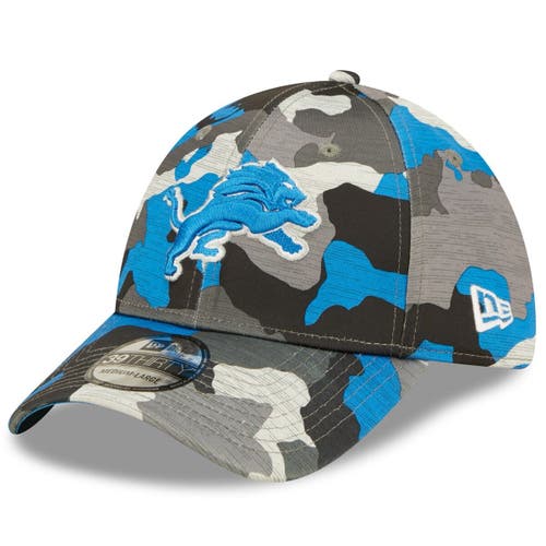 Men's New Era Gray Detroit Lions Distinct 39THIRTY Flex Hat