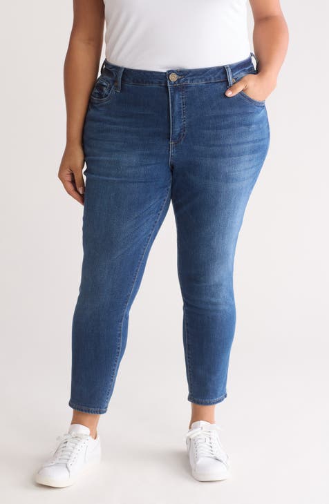 Katy Straight Leg Jeans (North Coneflower) (Plus)