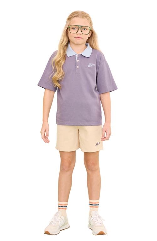 Shop The Sunday Collective Kids' Play Polo In Purple