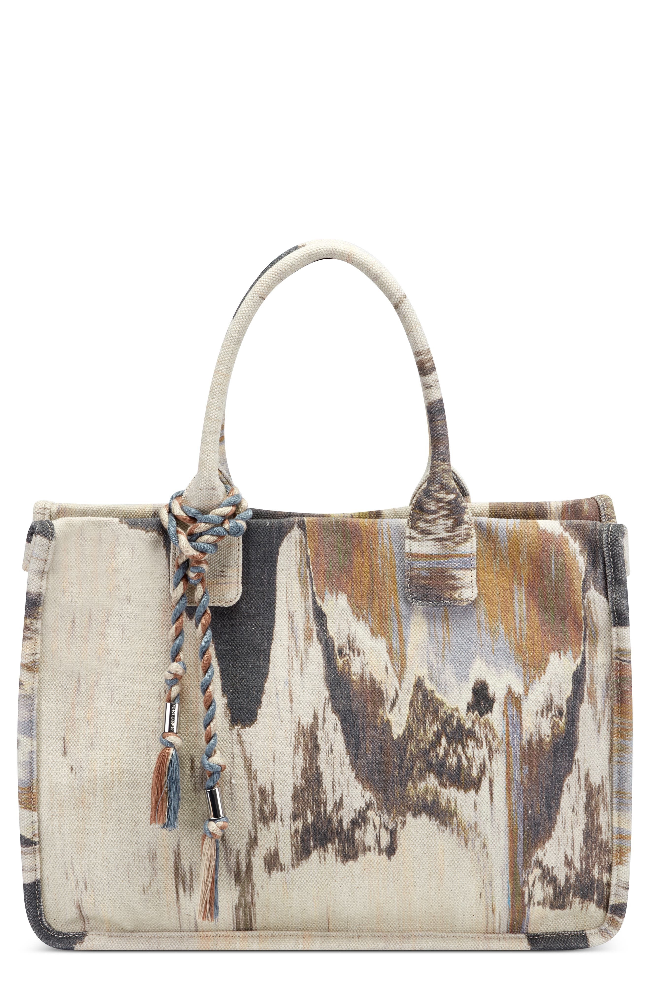 Vince Camuto Orla Printed Tote Bag In Mdgrey 02