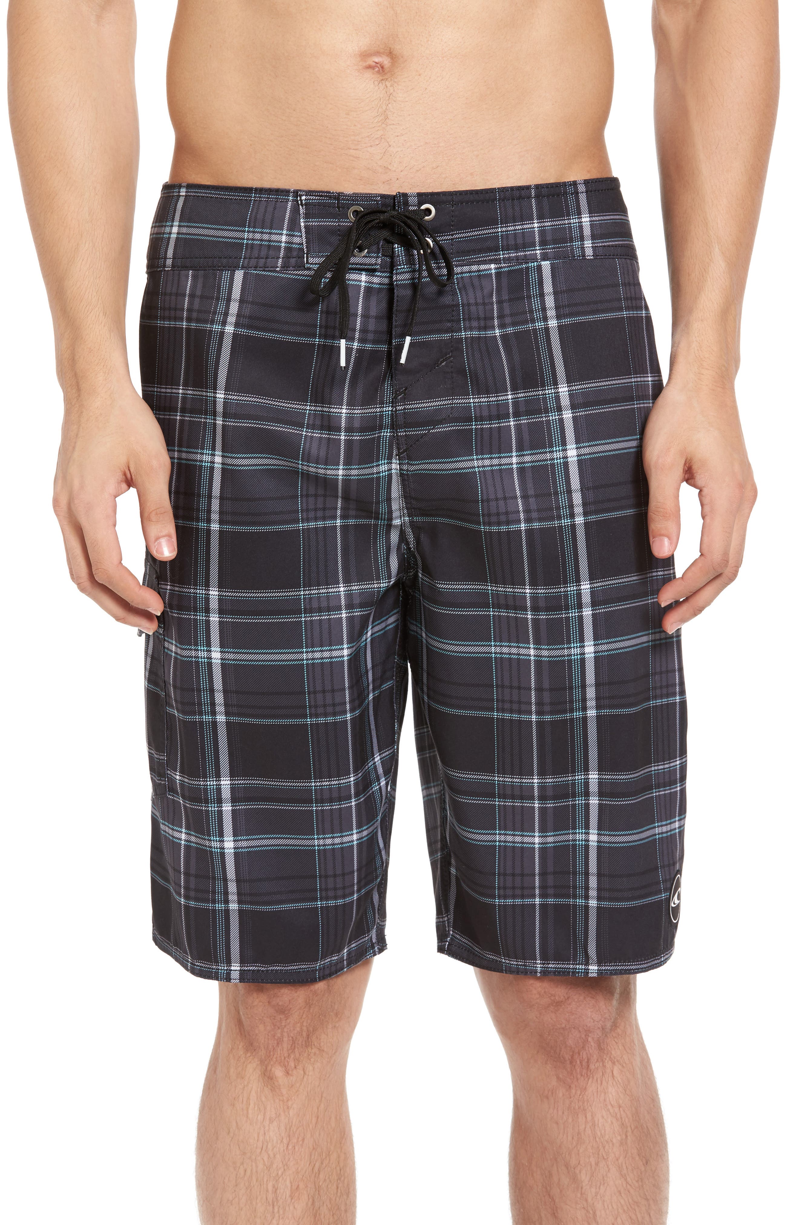 O'Neill Santa Cruz Plaid Board Shorts Nordstrom