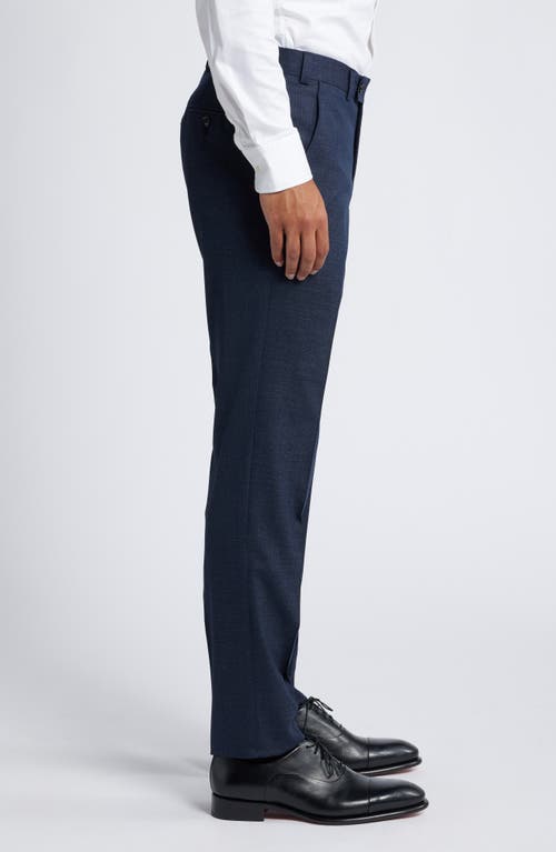 Shop Ted Baker London Jerome Slim Fit Stretch Wool Pants In Blue