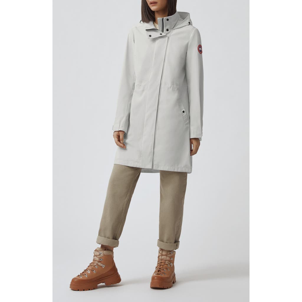 Canada Goose Belcarra Water Resistant Hooded Jacket In Silverbirch - Bouleau Argente