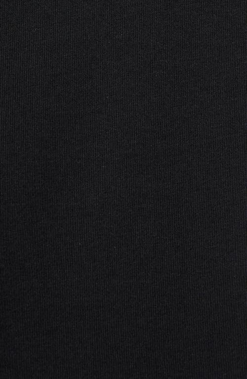 Moncler Crystal Embellished Logo Cotton T-shirt In Black