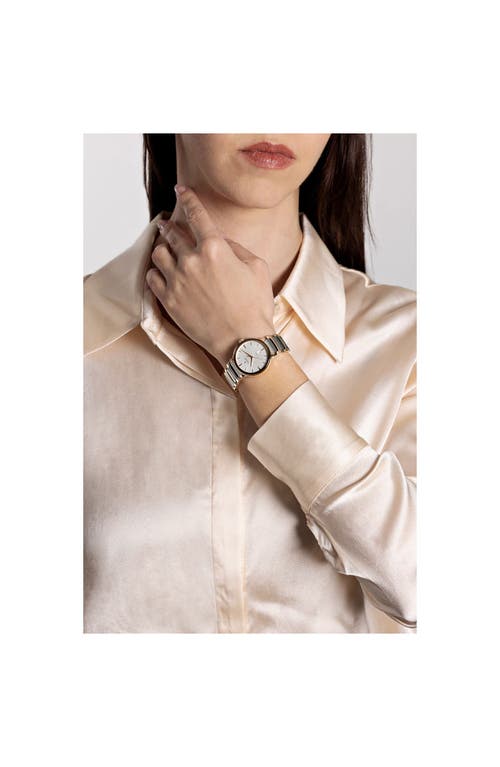Shop Rado Centrix Automatic Bracelet Watch, 39.5mm In White/black