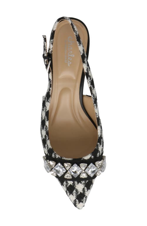 Charles By Charles David Ahava Slingback Heel In Black/white