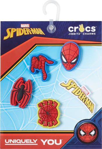Spider Man 5 Pack Jibbitz Shoe Charm - Crocs