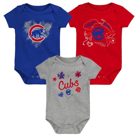 Newborn & Infant Royal/Red Chicago Cubs Pinch Hitter T-Shirt & Shorts Set