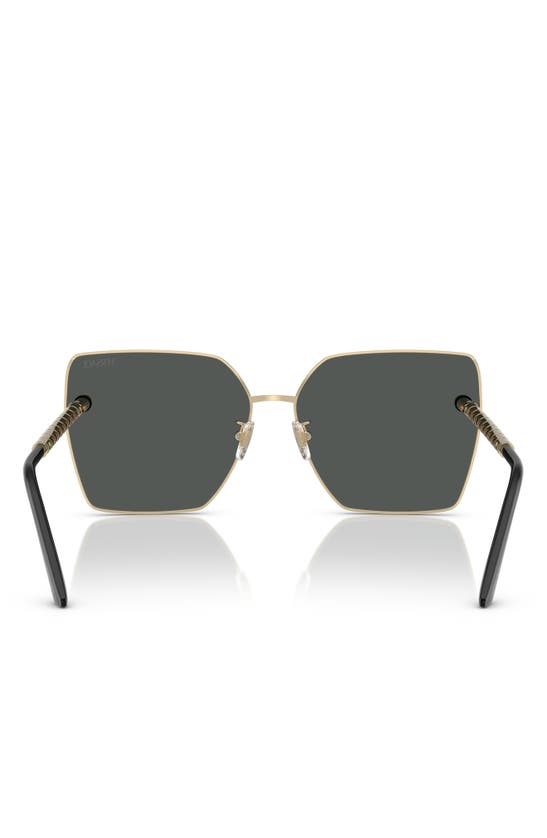 Shop Versace 63mm Oversize Square Sunglasses In Pale Gold