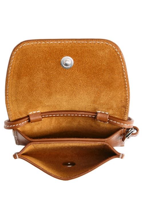 Shop Lie Studio Lié Studio Stella Leather Wallet In Toffee Brown