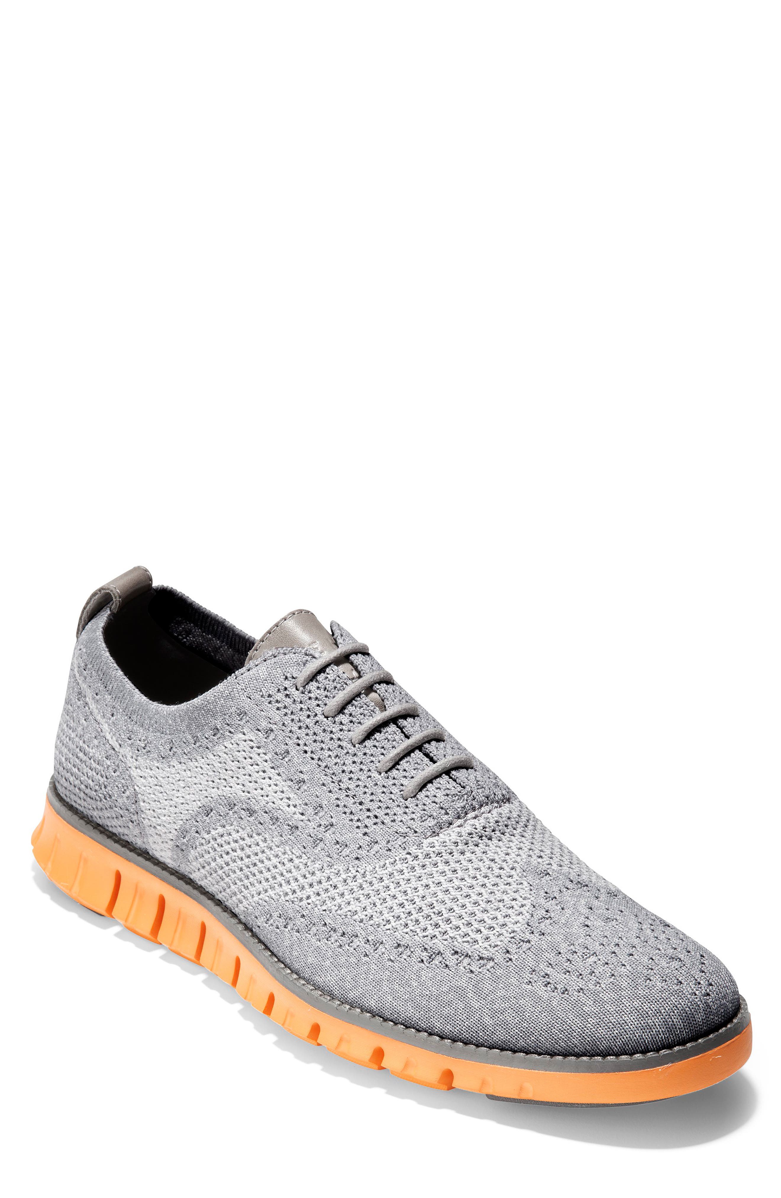 zerogrand stitchlite woven wool wingtip