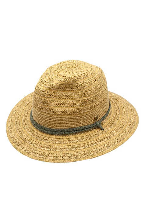 Nicole Miller Straw Sun Hats for Women, Azalea at  Women's