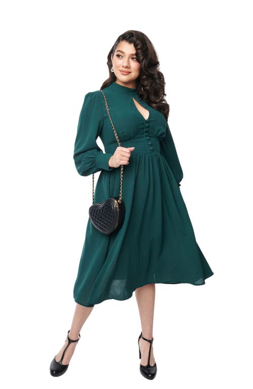 UNIQUE VINTAGE UNIQUE VINTAGE 1970S KEYHOLE SWING DRESS
