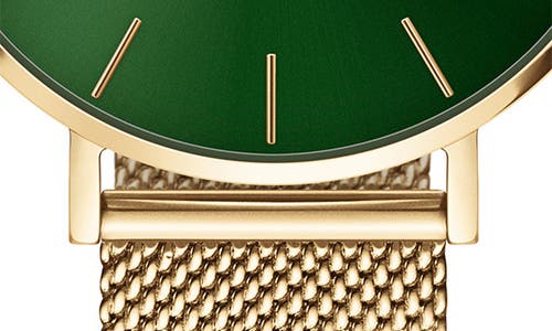 Daniel Wellington Women's Petite Emerald 23k Gold Pvd Plated Stainless Steel Watch 32mm In Gold/emerald