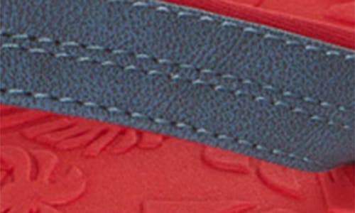 Floopi Textured Flip Flop Sandal In Red