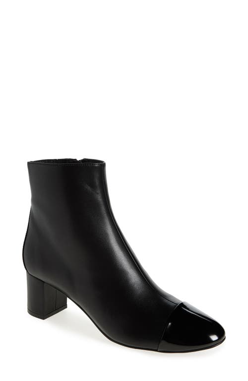 Jeffrey Campbell Towards Cap Toe Bootie In Black Black Box