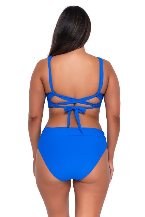 Shop Sunsets Elsie Top-34e/32f/30g In Electric Blue