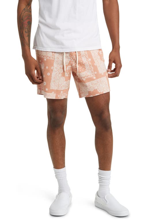 PacSun Reed Print Twill Volley Shorts in Bandana Print