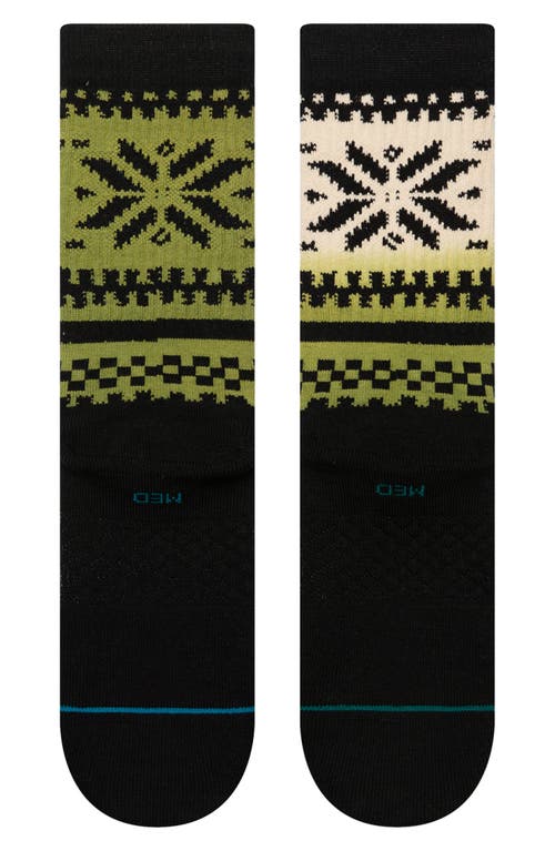 Shop Stance Eureka Cotton Blend Crew Socks In Green