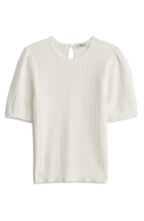 MADEWELL MADEWELL THE SIGNATURE OPEN KNIT CREWNECK SWEATER TOP 