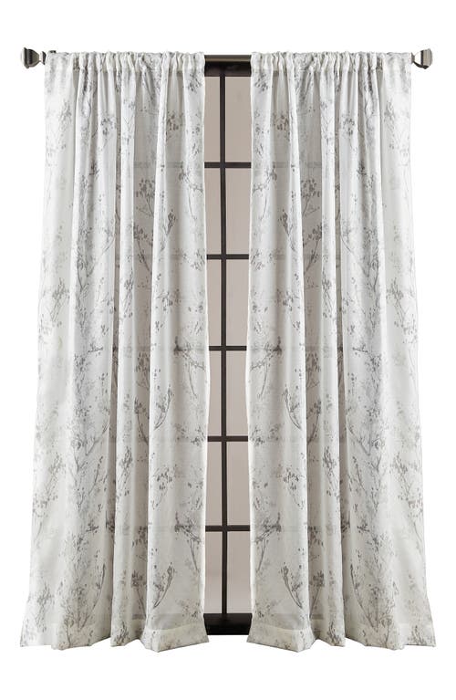 Dkny Atlanta Set Of 2 Poletop Curtain Panels In Grey