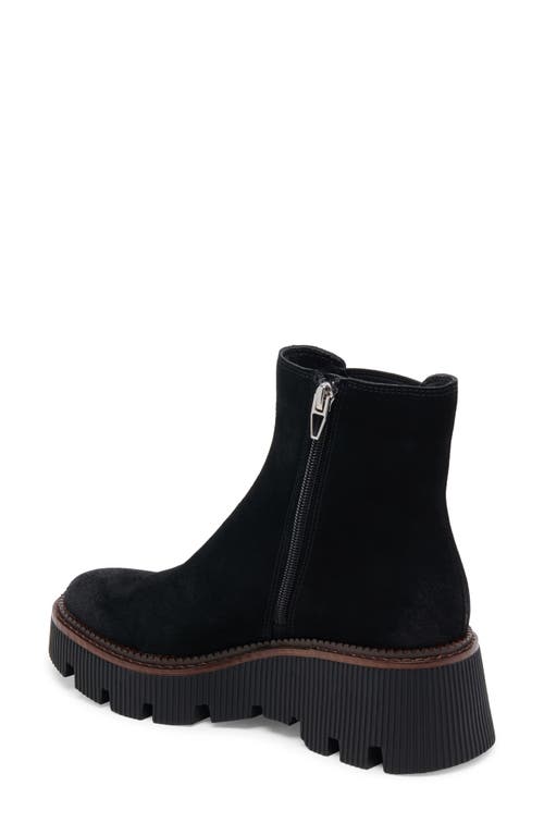 Shop Dolce Vita Emmet H2o Waterproof Platform Bootie In Onyx Suede H2o