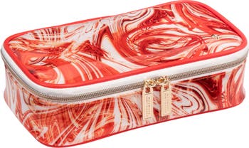 Stephanie Johnson Miami Tangerine Tango Clare Medium Makeup Case