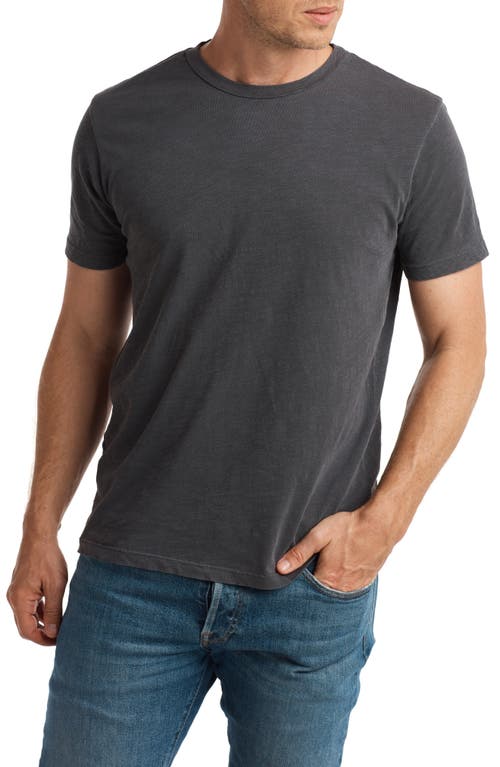 Men's Asher Standard Slub Cotton T-Shirt in Faded Black