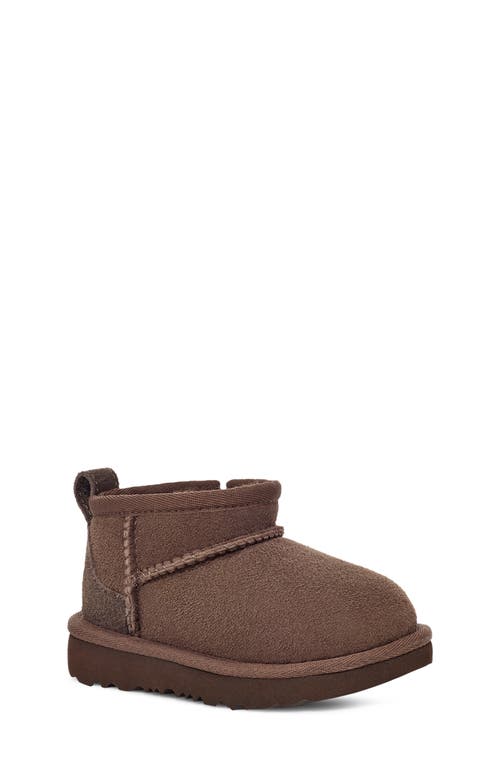 Ugg(r) Kids' Classic Ultra Mini Water Resistant Boot In Burnt Cedar