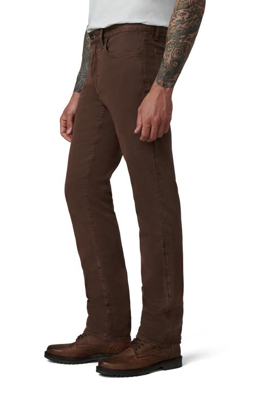 Shop Joe's The Brixton Twill Chinos In Chocolate Martini