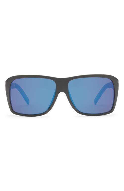 Bristol 52mm Polarized Square Sunglasses in Matte Black/Blue Polar Pro