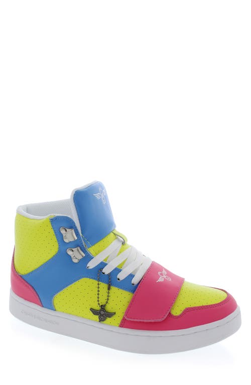 Creative Recreation Cesario Hi XXI Sneaker in Neon Multi