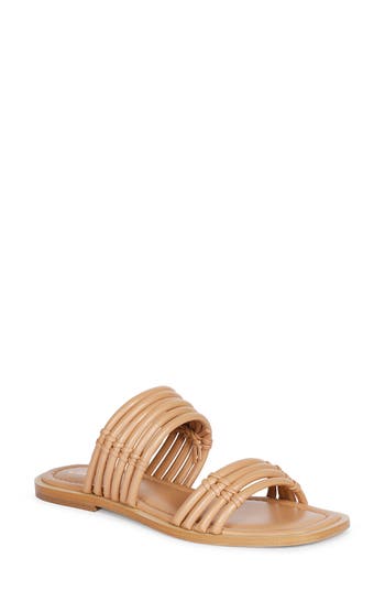 Saint G Zoya Slide Sandal In Beige