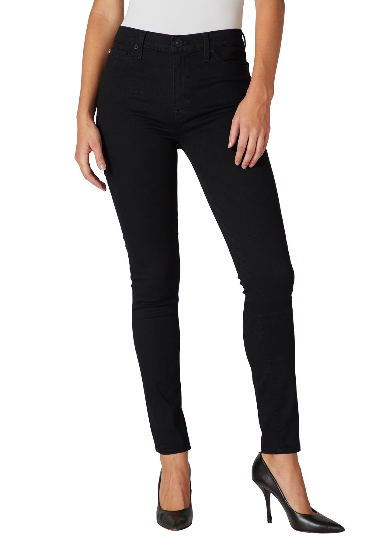 womens black high rise skinny jeans