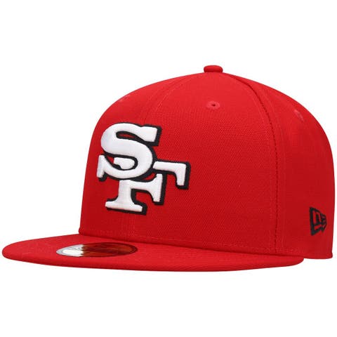 SAN FRANCISCO 49ERS RETRO PATCH 59FIFTY FITTED HAT - CREAM/ RED – JR'S  SPORTS