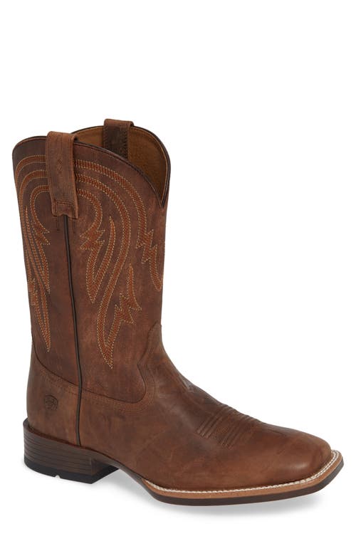 Ariat Plano Cowboy Boot in Tannin/Tack Rom Leather