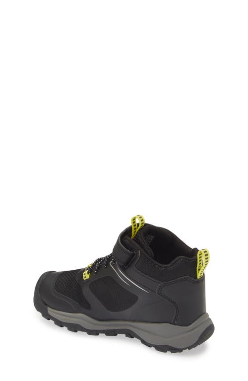 Shop Keen Kids' Wanduro Speed High Top Hiking Sneaker In Black/silver