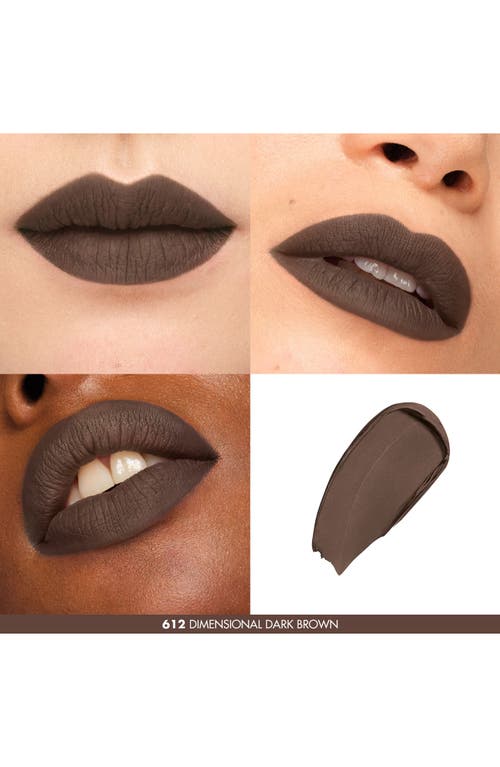 Shop Make Up For Ever Rouge Artist For Ever Matte Lipstick In 612 - Dimensional Dark Brown