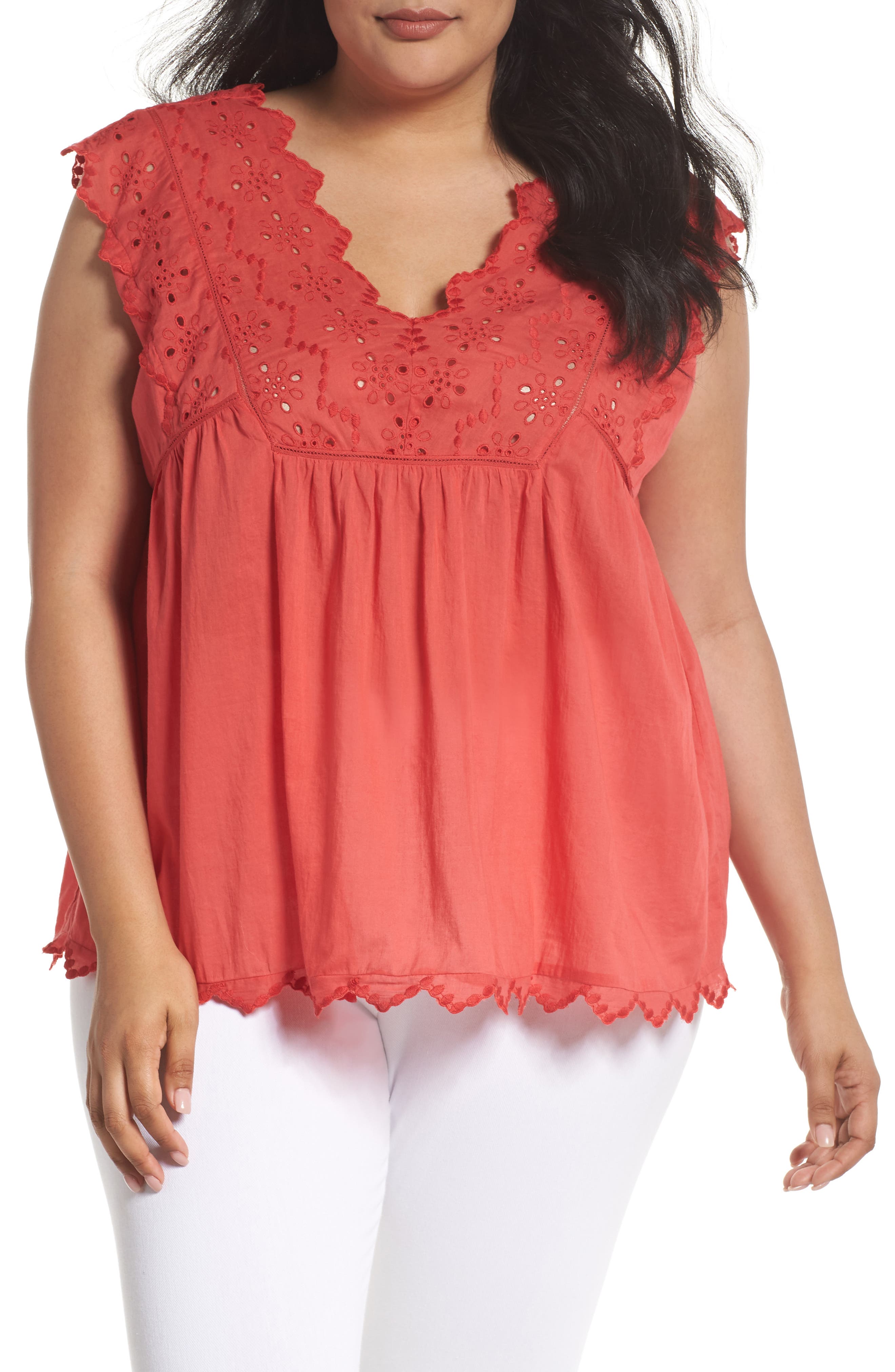 lucky brand eyelet tank