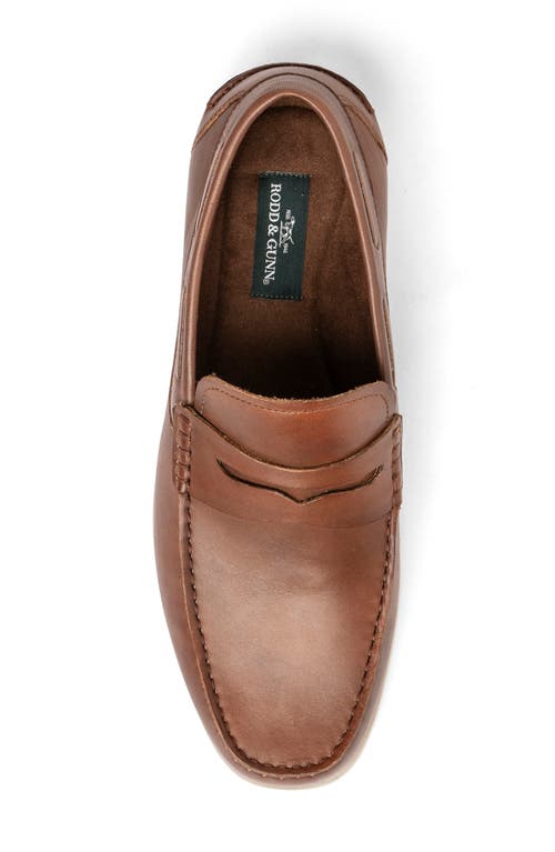 Shop Rodd & Gunn Greytown Penny Loafer In Redwood 3.0