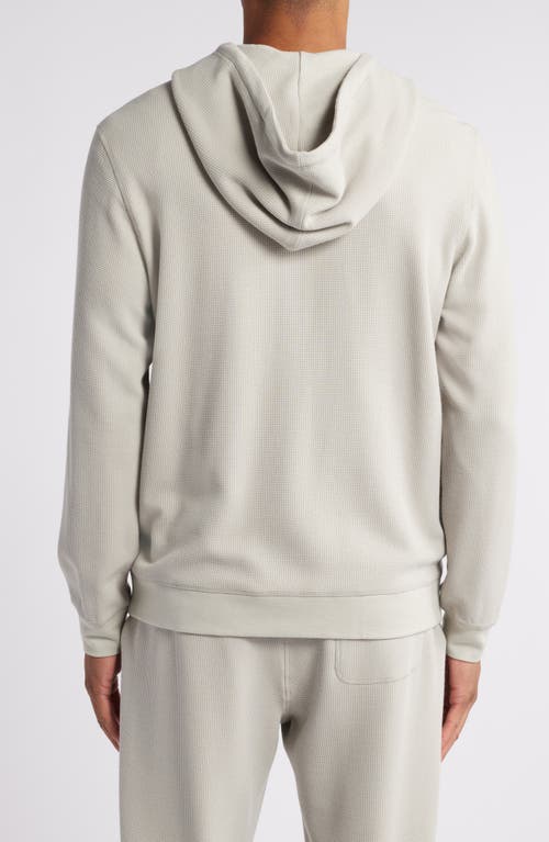 DANIEL BUCHLER DANIEL BUCHLER WAFFLE TEXTURE ZIP HOODIE 